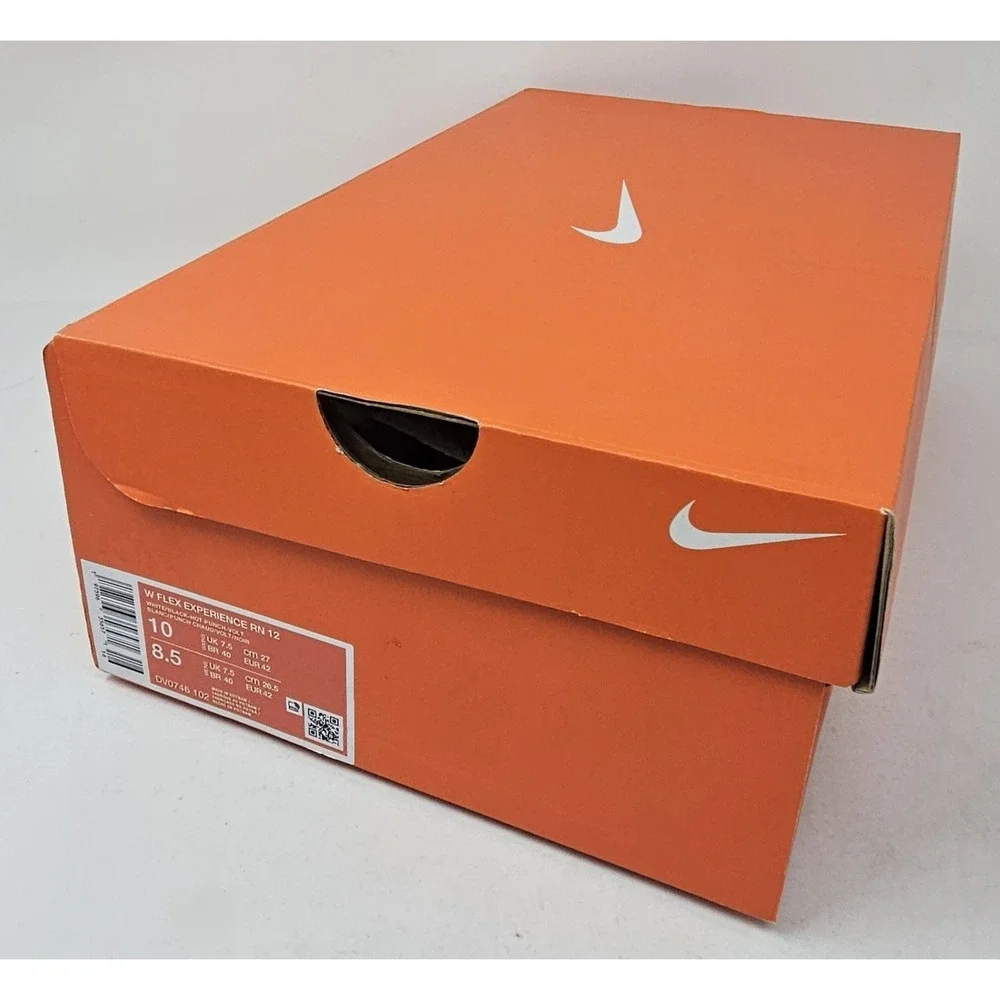 Nike Flex Experience RN 12 Sneakers Women's Sz 10M White/Pink DV0746 New w/Blem